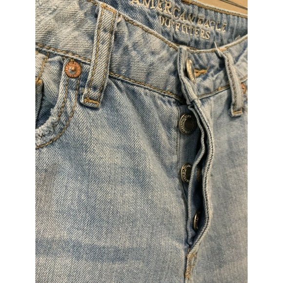 American Eagle Tomgirl S Distressed Women's Jeans - Picture 2 of 8